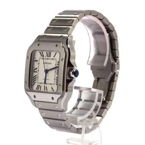 santos de cartier small model|cartier santos medium pre owned.